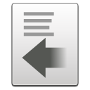 Actions format indent less Icon, Actions format indent less,NuoveXT 2,System