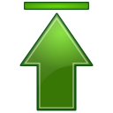 Actions green arrow up top Icon, Actions green arrow up top,NuoveXT 2,System