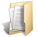 Folder document open Icon, Folder document open,NuoveXT 2,System