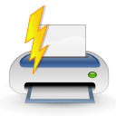 Actions file quickprint Icon, Actions file quickprint,NuoveXT,System