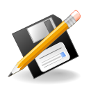 Actions file save as Icon, Actions file save as,NuoveXT,System