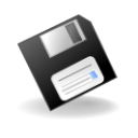 Actions floppy save Icon, Actions floppy save,NuoveXT,System