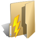 Actions folder file import Icon, Actions folder file import,NuoveXT,System