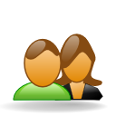 Actions kontact contacts Icon, Actions kontact contacts,NuoveXT,System