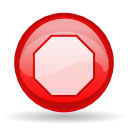 Actions stop Icon, Actions stop,NuoveXT,System