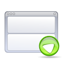 Actions view bottom Icon, Actions view bottom,NuoveXT,System