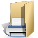 Folder print Icon, Folder print,NuoveXT,System