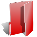 Folder red Icon, Folder red,NuoveXT,System