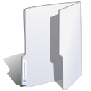 Folder white Icon, Folder white,NuoveXT,System