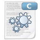 Mimetypes source c Icon, Mimetypes source c,NuoveXT,System