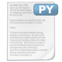 Mimetypes source py Icon, Mimetypes source py,NuoveXT,System