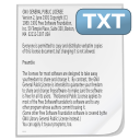 Mimetypes txt Icon, Mimetypes txt,NuoveXT,System
