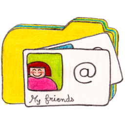 Osd folder y contacts Icon, Osd folder y contacts,O Sunny Day,System