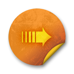 Orange sticker badges 018 Icon, Orange sticker badges 018,Orange Grunge Stickers,System