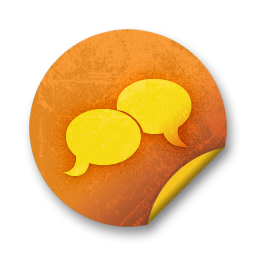 Orange sticker badges 041 Icon, Orange sticker badges 041,Orange Grunge Stickers,System