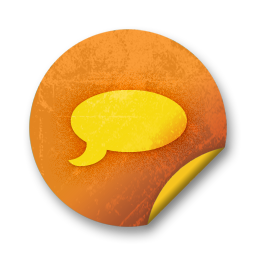Orange sticker badges 042 Icon, Orange sticker badges 042,Orange Grunge Stickers,System