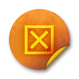 Orange sticker badges 045 Icon, Orange sticker badges 045,Orange Grunge Stickers,System