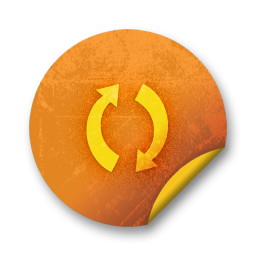 Orange sticker badges 054 Icon, Orange sticker badges 054,Orange Grunge Stickers,System