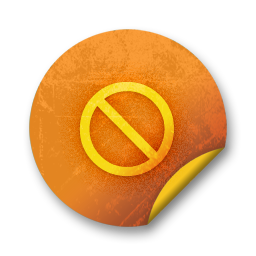 Orange sticker badges 055 Icon, Orange sticker badges 055,Orange Grunge Stickers,System