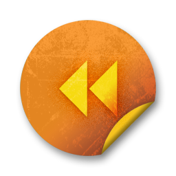 Orange sticker badges 057 Icon, Orange sticker badges 057,Orange Grunge Stickers,System