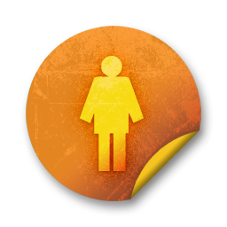Orange sticker badges 065 Icon, Orange sticker badges 065,Orange Grunge Stickers,System