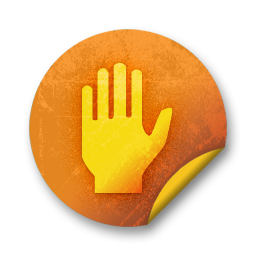 Orange sticker badges 070 Icon, Orange sticker badges 070,Orange Grunge Stickers,System