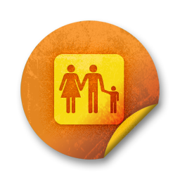 Orange sticker badges 085 Icon, Orange sticker badges 085,Orange Grunge Stickers,System