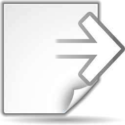 Actions document export Icon, Actions document export,Oxygen 1,System