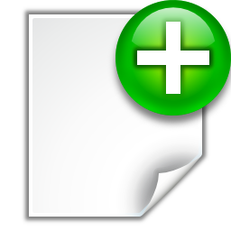 Actions document new Icon, Actions document new,Oxygen 1,System