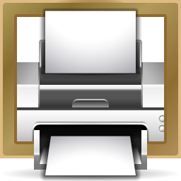 Actions document print frame Icon, Actions document print frame,Oxygen 1,System