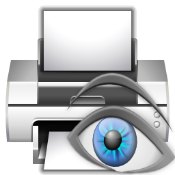 Actions document print preview Icon, Actions document print preview,Oxygen 1,System