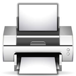 Actions document print Icon, Actions document print,Oxygen 1,System