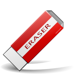 Actions draw eraser Icon, Actions draw eraser,Oxygen 1,System