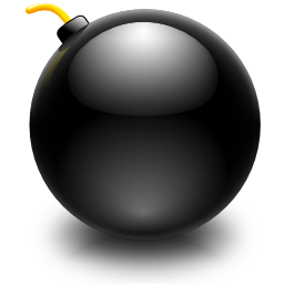 Actions edit bomb Icon, Actions edit bomb,Oxygen 1,System