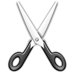 Actions edit cut Icon, Actions edit cut,Oxygen 1,System