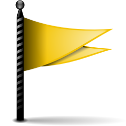 Actions flag yellow Icon, Actions flag yellow,Oxygen 1,System