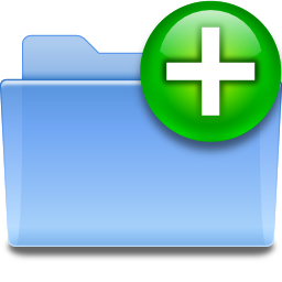 Actions folder new Icon, Actions folder new,Oxygen 1,System