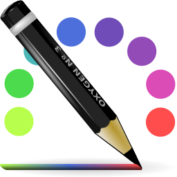 Actions format stroke color Icon, Actions format stroke color,Oxygen 1,System