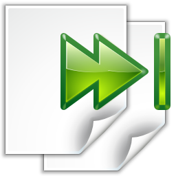 Actions go last view page Icon, Actions go last view page,Oxygen 1,System