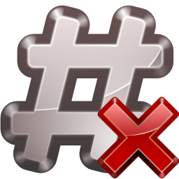 Actions irc close channel Icon, Actions irc close channel,Oxygen 1,System