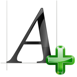 Actions list add font Icon, Actions list add font,Oxygen 1,System