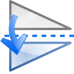 Actions object flip vertical Icon, Actions object flip vertical,Oxygen 1,System