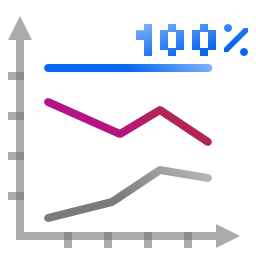 Actions office chart line percentage Icon, Actions office chart line percentage,Oxygen 1,System