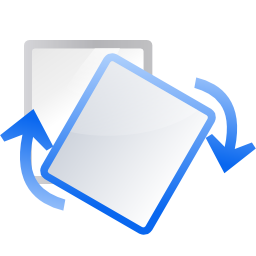 Actions transform rotate Icon, Actions transform rotate,Oxygen 1,System