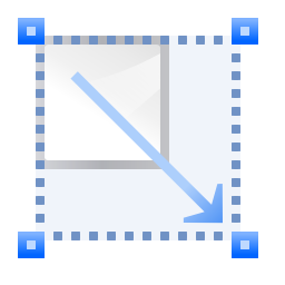Actions transform scale Icon, Actions transform scale,Oxygen 1,System
