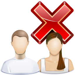 Actions user group delete Icon, Actions user group delete,Oxygen 1,System