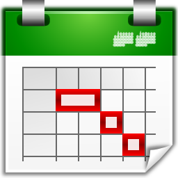 Actions view calendar timeline Icon, Actions view calendar timeline,Oxygen 1,System