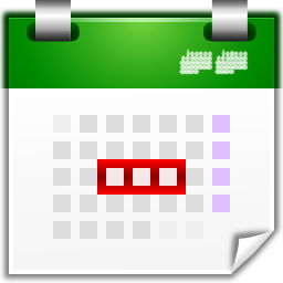 Actions view calendar upcoming days Icon, Actions view calendar upcoming days,Oxygen 1,System