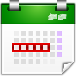 Actions view calendar workweek Icon, Actions view calendar workweek,Oxygen 1,System
