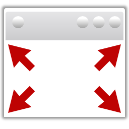 Actions view fullscreen Icon, Actions view fullscreen,Oxygen 1,System